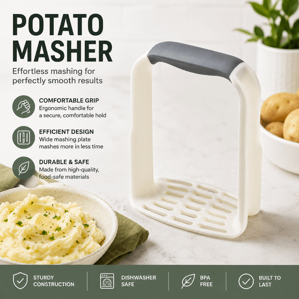 Commercial Potato Peeler - Hangable Manual Potatoes Masher Professional Rust-proof