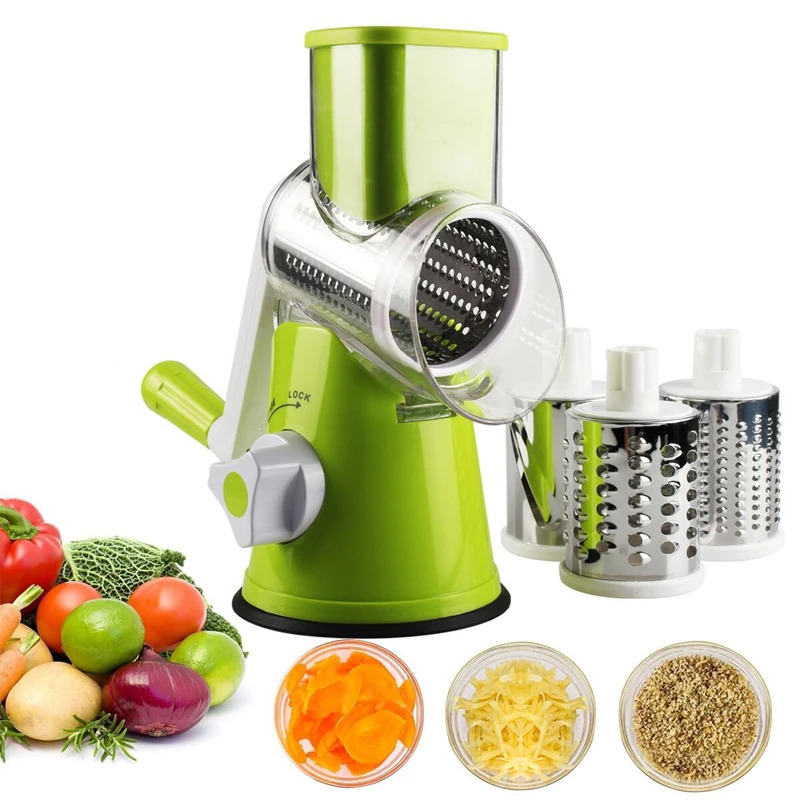 Commercial Potato Peeler - Manual Rotary Cheese Grater for Vegetable