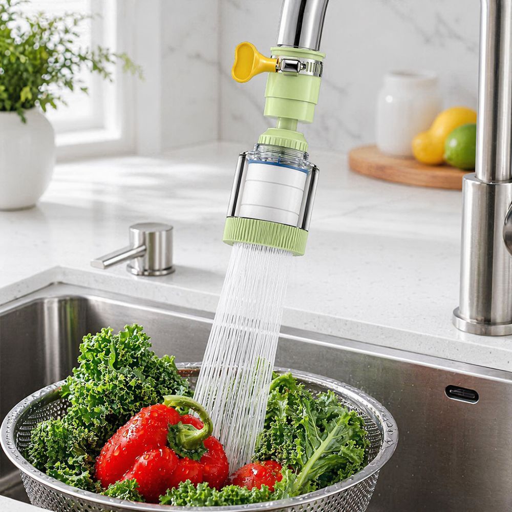 Commercial Kitchen Tap - Universal Faucet Filter 360 Degree Rotatable