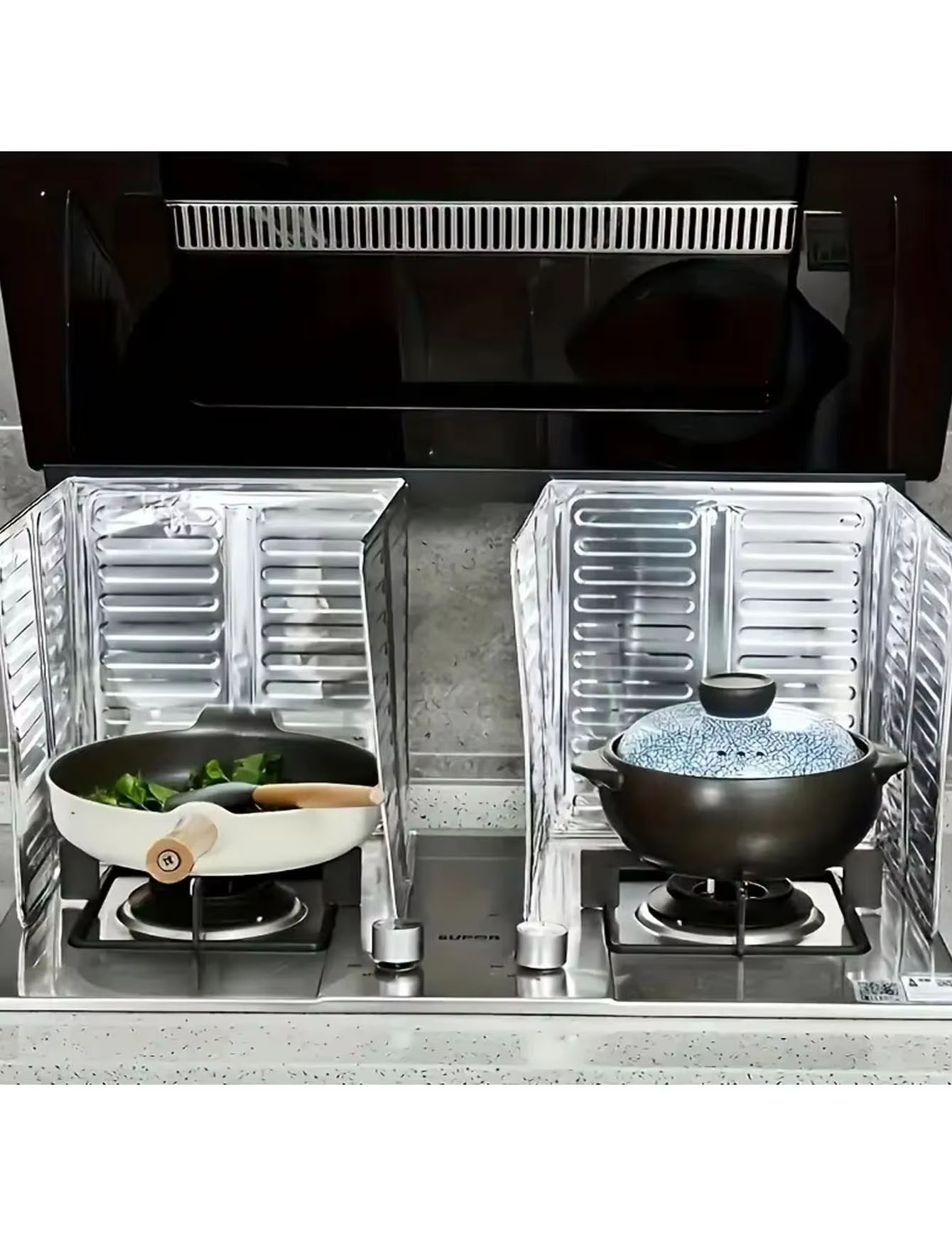 3PCS Kitchen Oil Baffle, Stove - Commercial Kitchen Gas Stove ulasan dan harga