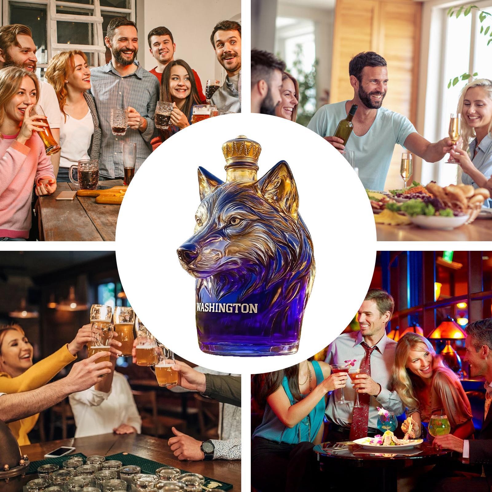 Wine Bottles Leak-Proof Glass  - Cold Drink Dispenser ulasan dan harga