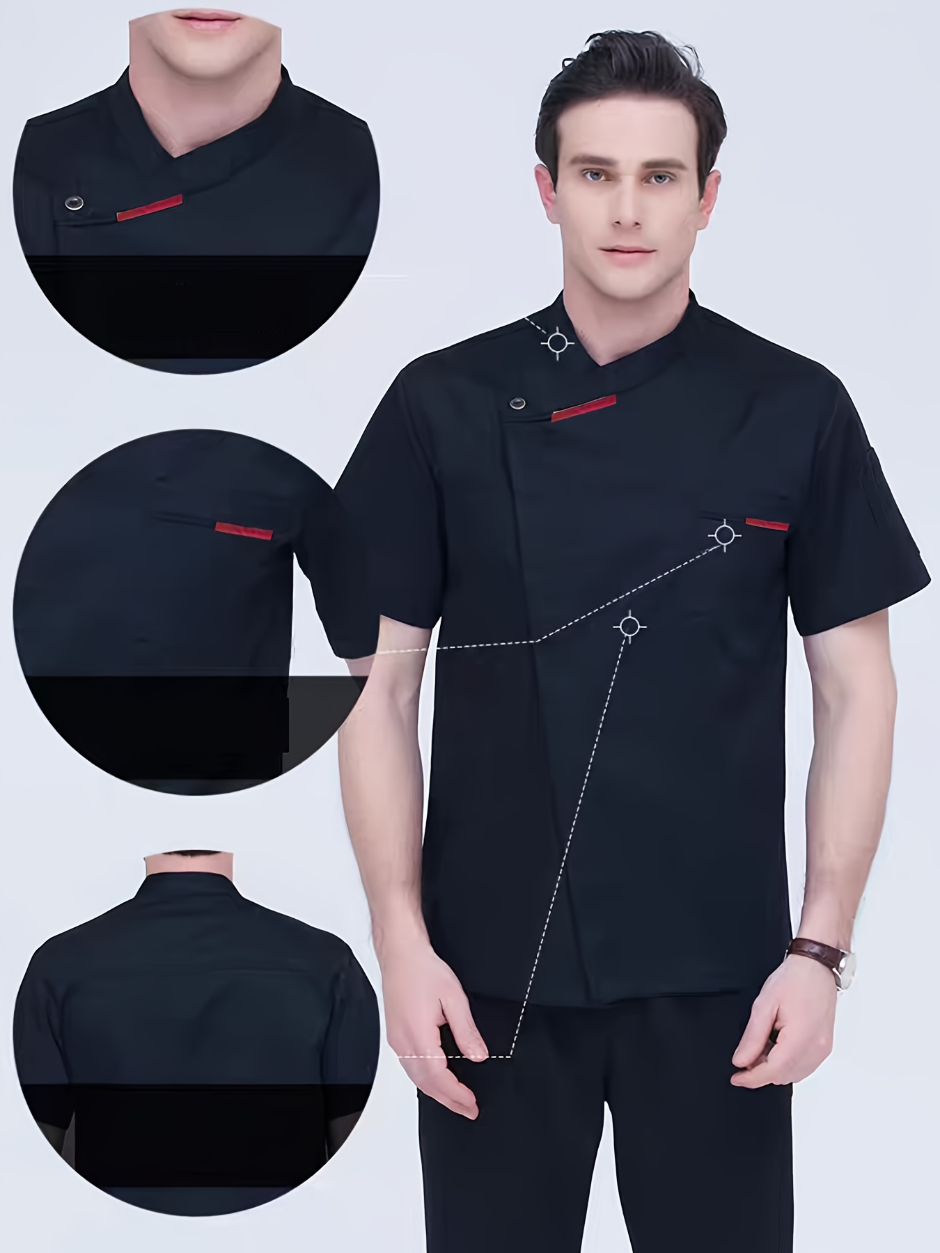 Elegant Men's Chef Uniform Sho - Commercial Kitchen Services ulasan dan harga
