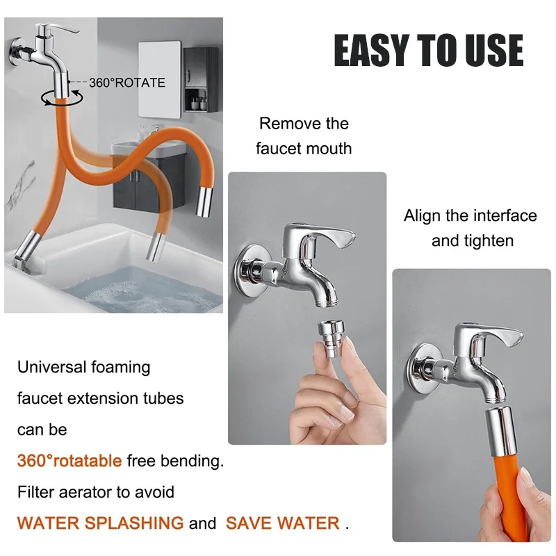 20cm/30cm/50cm Faucet Extensio - Commercial Kitchen Tap ulasan dan harga