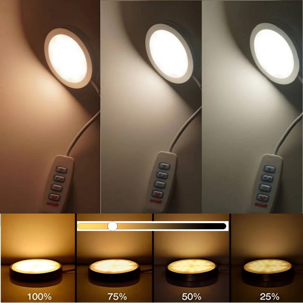3 Colors Adjustable USB Puck L - Commercial Kitchen Lights ulasan dan harga