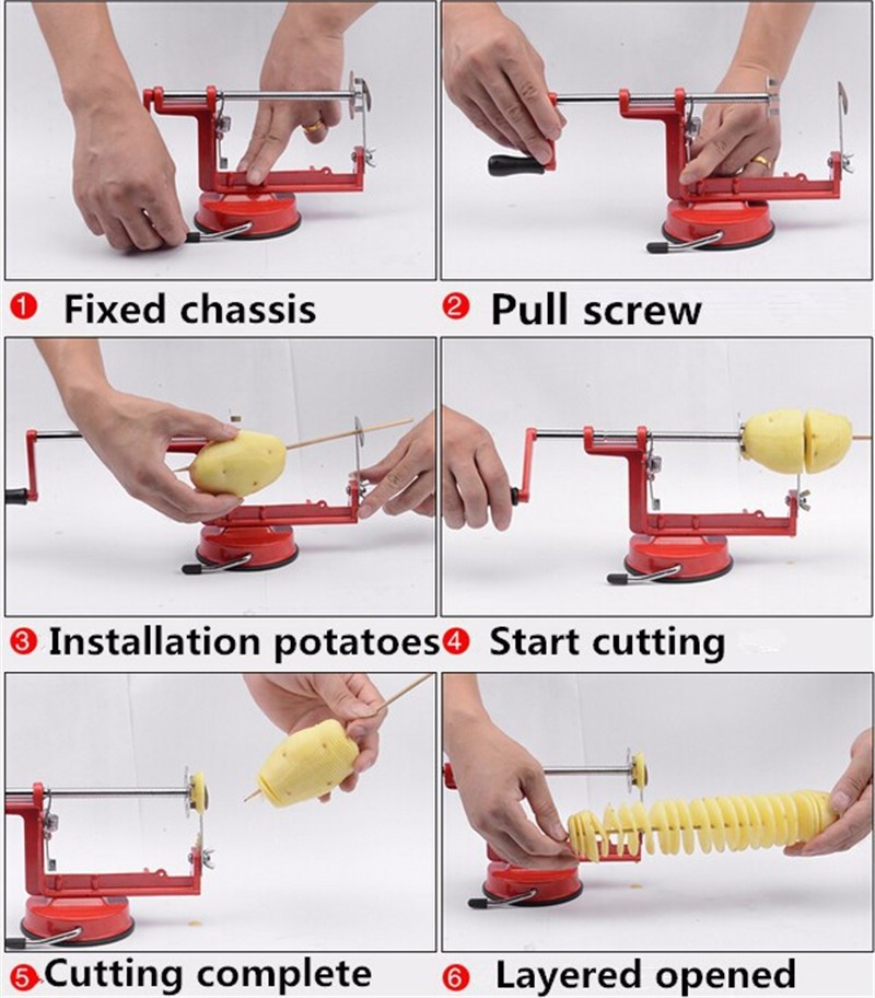 1 Pc Potato Twister Potato Sli - Commercial Potato Peeler ulasan dan harga
