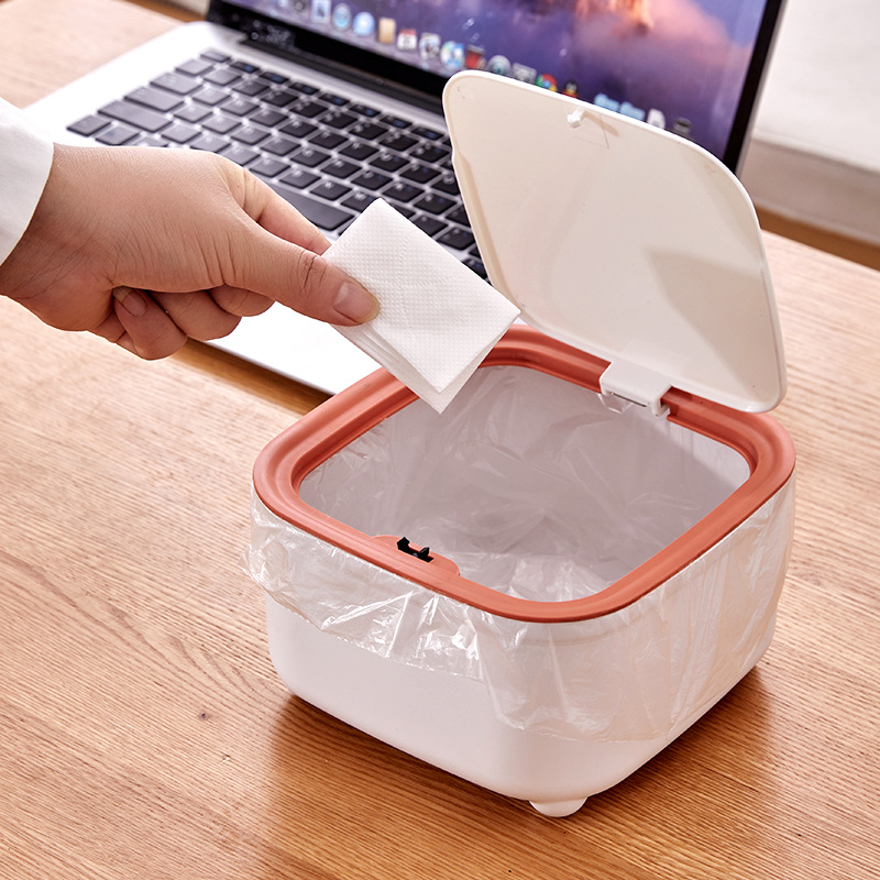 Round Trash Can With Lid, Whit - Commercial Kitchen Trash Can ulasan dan harga