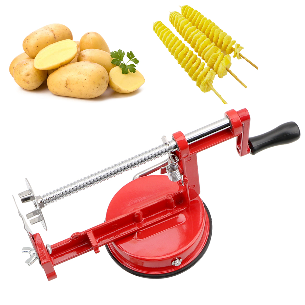 Manual Spiral French Fry Cutte - Commercial Potato Peeler ulasan dan harga