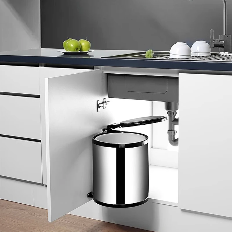 Premium Pull-Out Cabinet Trash - Commercial Kitchen Trash Can ulasan dan harga