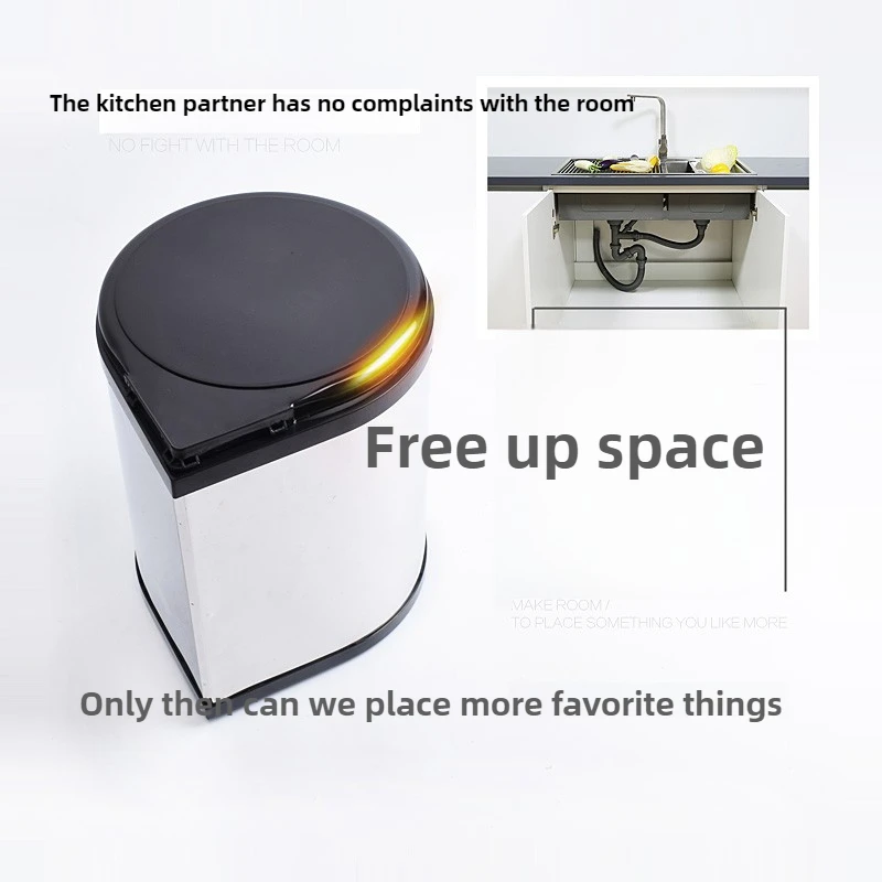 Premium Pull-Out Cabinet Trash - Commercial Kitchen Trash Can ulasan dan harga