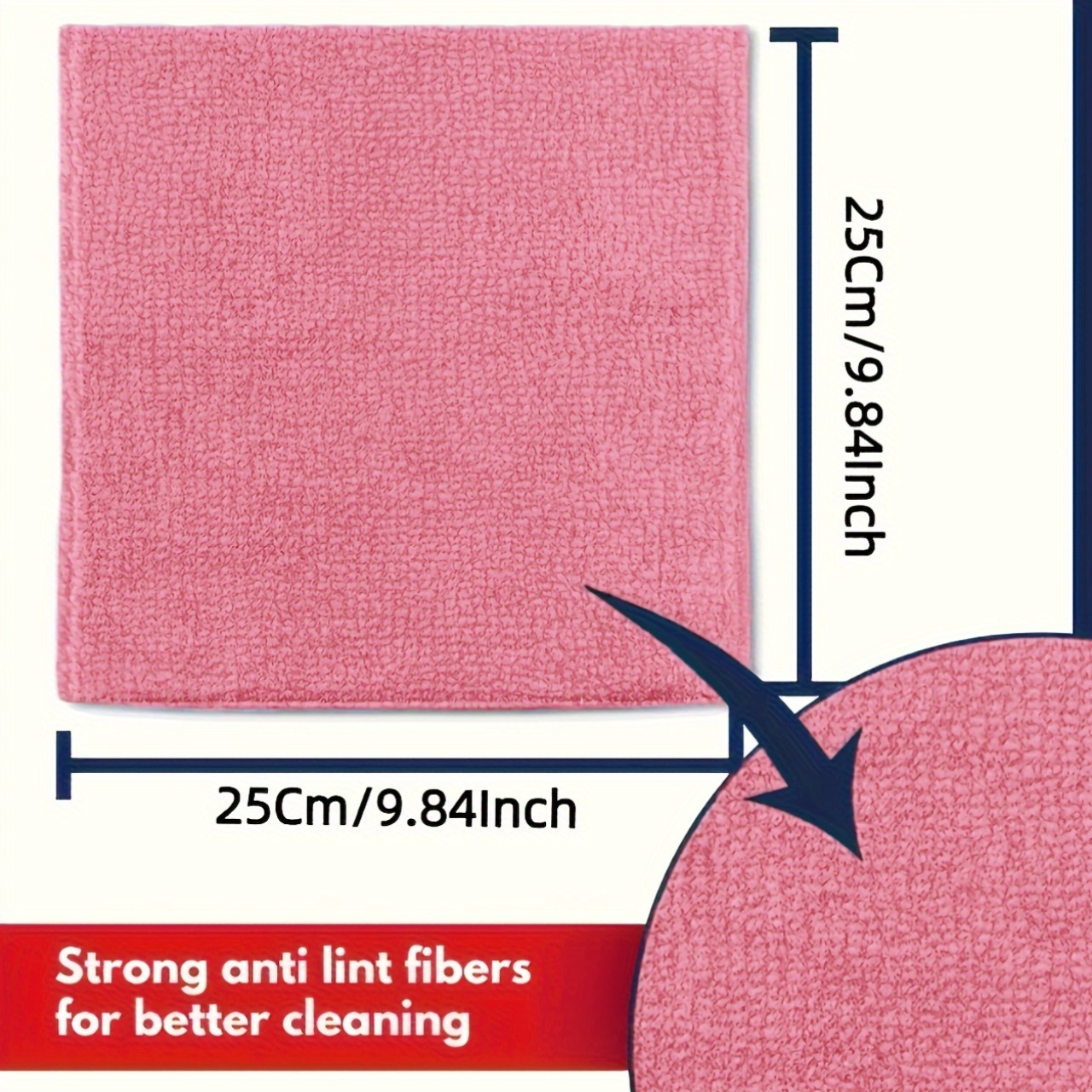 1-50Pcs Light Pink Microfiber  - Commercial Kitchen Tap ulasan dan harga