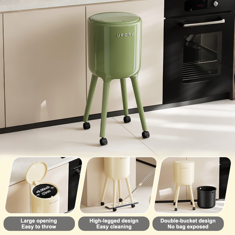 UFORU Tall Standing Trash Can  - Commercial Kitchen Trash Can ulasan dan harga