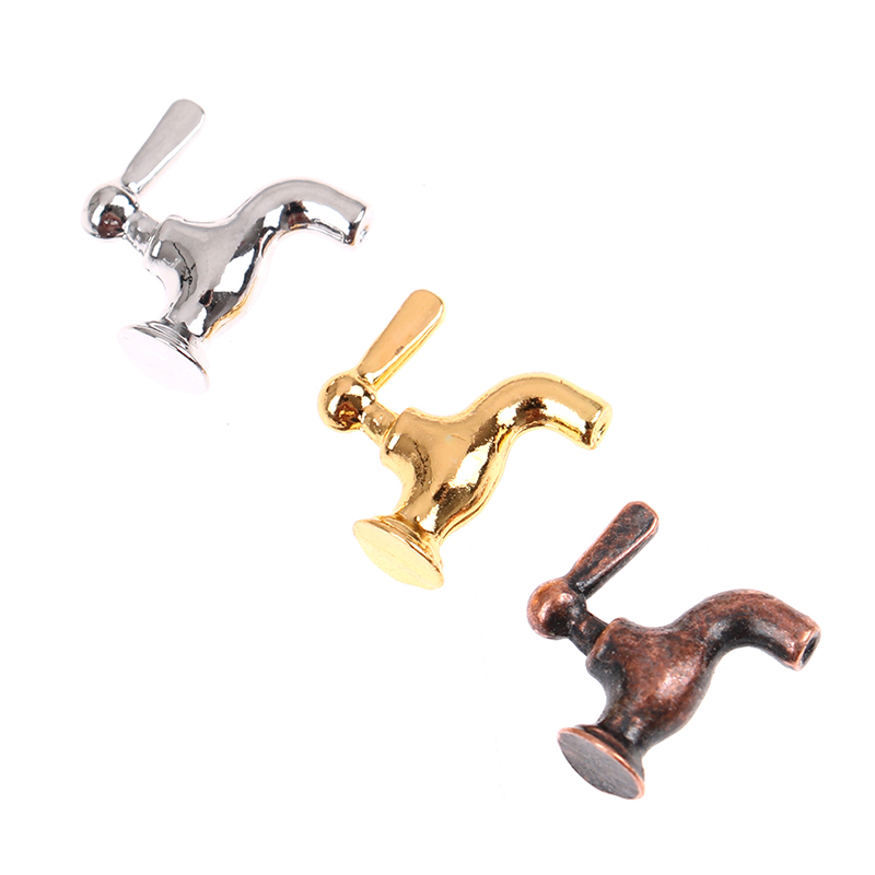 1/2/4/12PCS 1:12 Miniature Met - Commercial Kitchen Tap ulasan dan harga