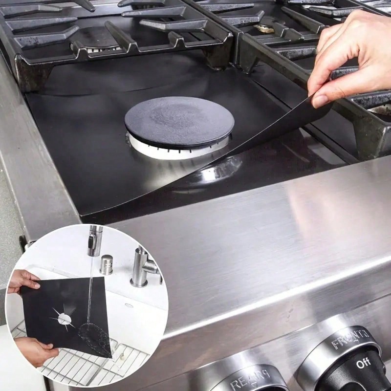 2/4/6/8 Pcs Gas Stove Protecto - Commercial Kitchen Gas Stove ulasan dan harga