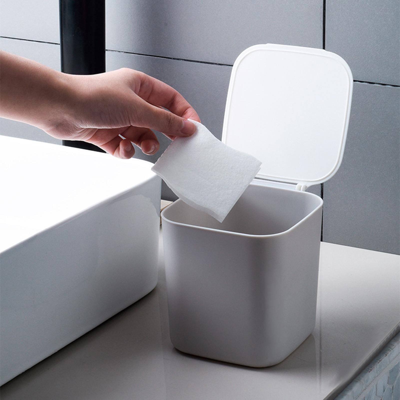 Mini Trash Can with Lid Small  - Commercial Kitchen Trash Can ulasan dan harga
