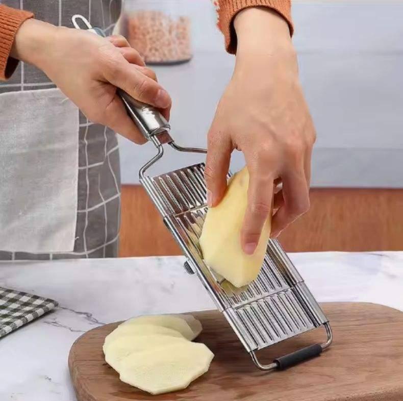4 in1 Vegetable Slicer Stainle - Commercial Potato Peeler ulasan dan harga
