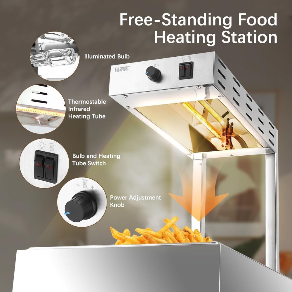 French Fry Warmer, Commercial  - Commercial Kitchen Lights ulasan dan harga